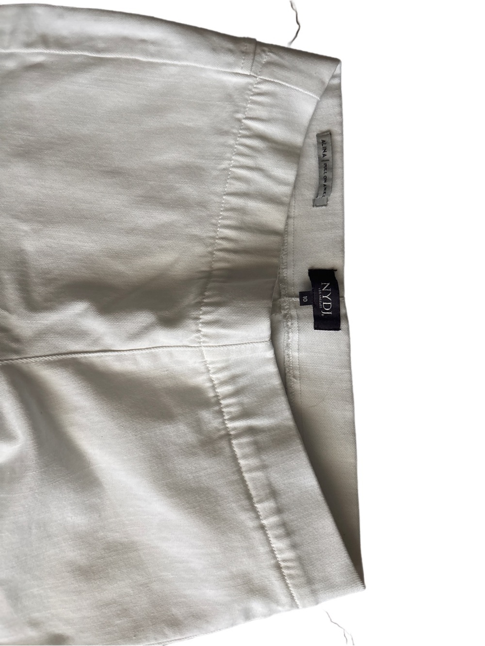 NYDJ White Ankle Crop Jeans - Picture 3 of 4